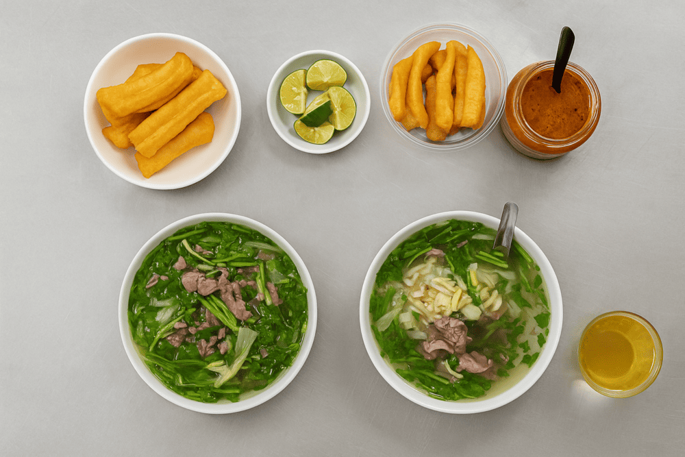 Visitors who don&rsquo;t know where to eat pho in Hanoi can try both pho spots for the full experience